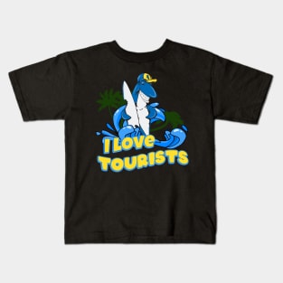 Surfing shark Kids T-Shirt